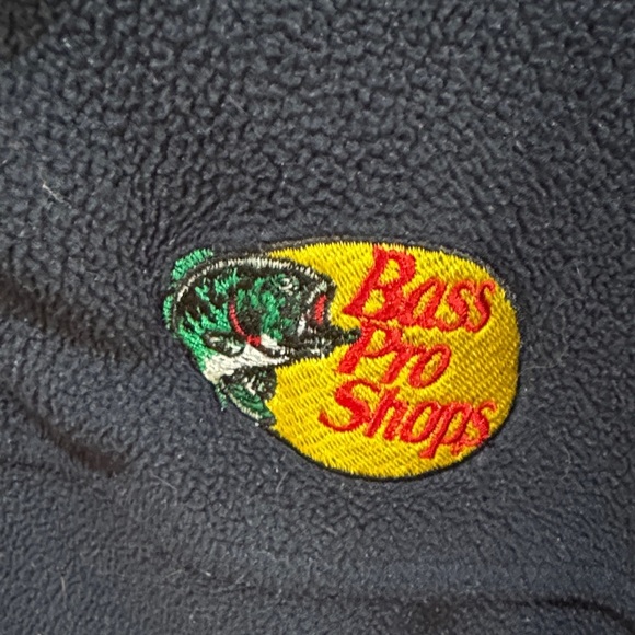 Bass Pro Shops Dark Gray Fleece Jacket Large - Picture 3 of 8
